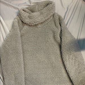 brand new grey fluffy sweater